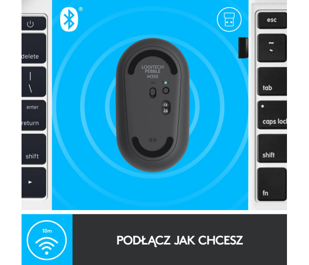 Logitech M350 czarny - 566402 - zdjęcie 10